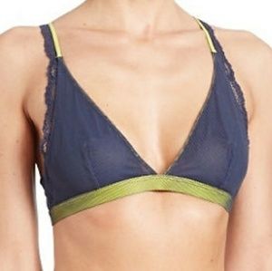 ❄SALE❄Free People blue mesh triangle bralette